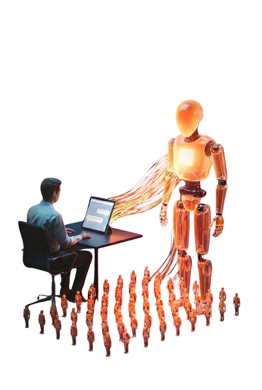 SudoClaw AI 劳动力概念图：指挥 Copilot 与 Workers 的 AI 工作流